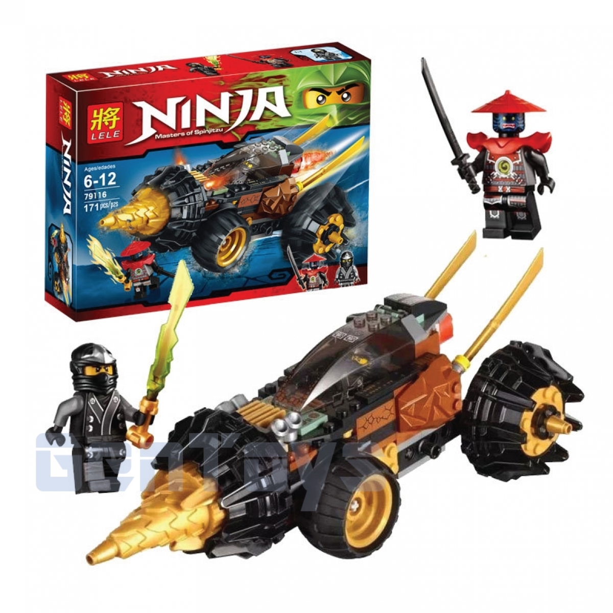 Lele 79116 Ninjago Burrow Mecha Chariot 171pcs