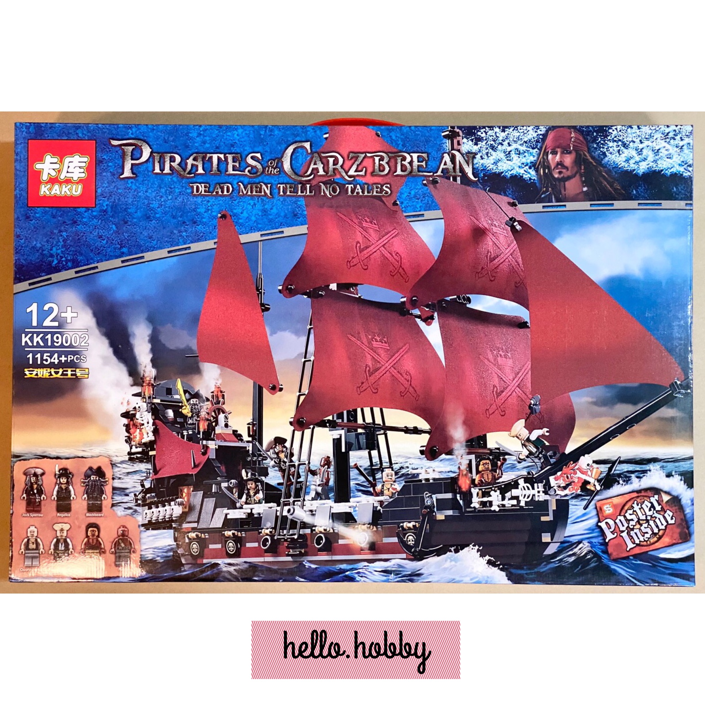 Kaku kk 19002 Pirates of the Caribean - Queen Anne 1154pcs