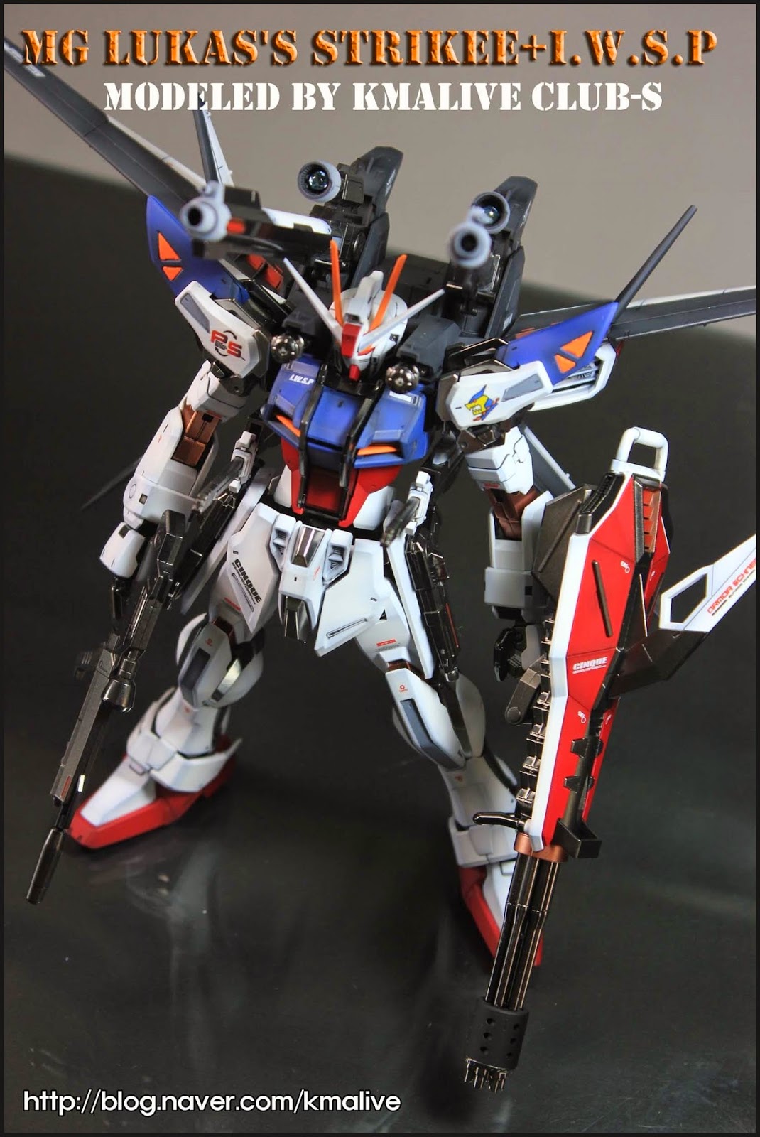 MG 1/100 GAT-X105E Strike E+I.W.S.P Lukas O'Donnell Custom by Bandai
