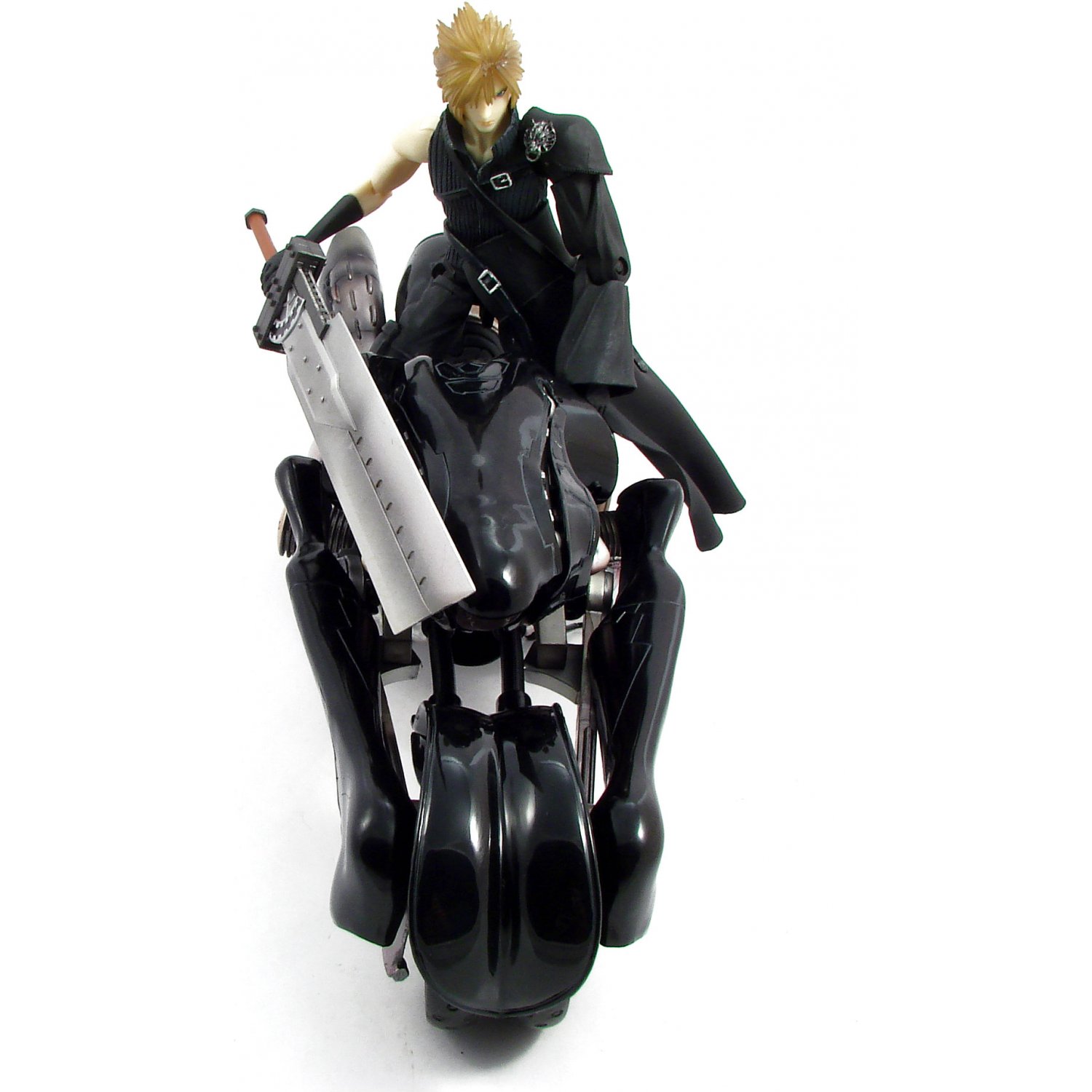 Final Fantasy VII Advent Children Play Arts Cloud Strife & Fenrir Motorcycle Action Figure Deluxe Set by Square Enix
