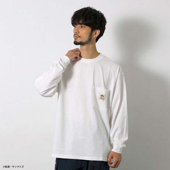 PRE-ORDER : STRICT-G JABURO "Mobile Suit Gundam" Logo Pocket Long Sleeve T-shirt