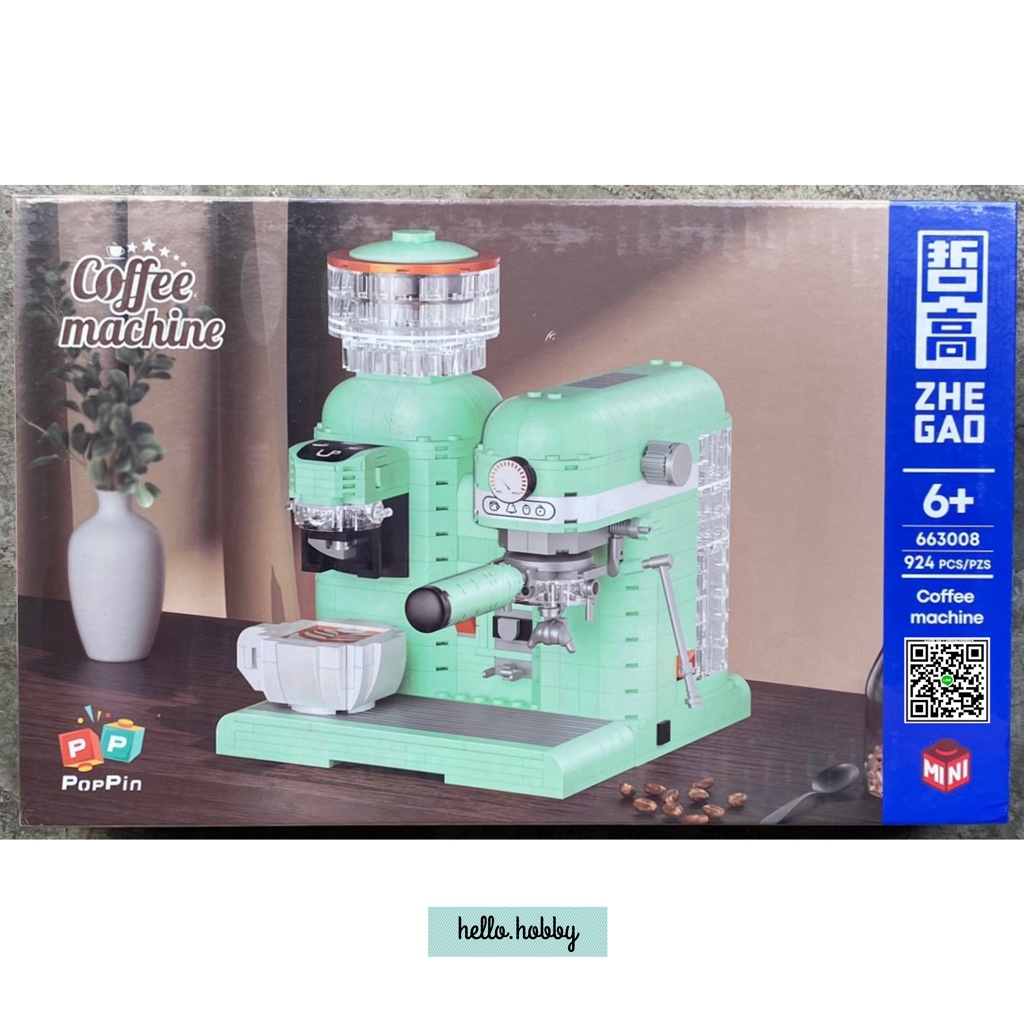 Zhe Gao 663008 Green Coffee Machine 924pcs