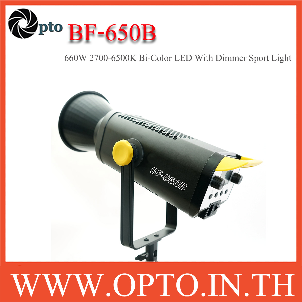 BF-650B 660W LED With Dimmer Sport Light ไฟLED สปอร์ตไลท์สำหรับถ่ายวีดีโอ 2700-6500K
