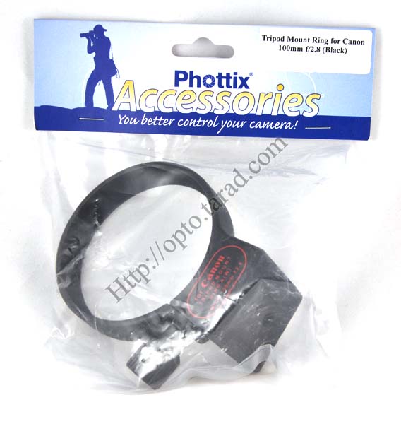 Collar Tripod Mount Ring for Canon 100mm f/2.8 (Black)