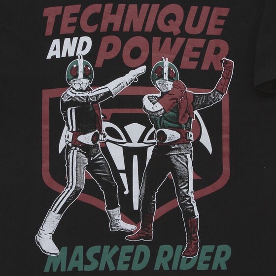 PRE-ORDER : Showa Kamen Rider x Noru-Soru Mania T-shirt V1 Power V2 Pattern