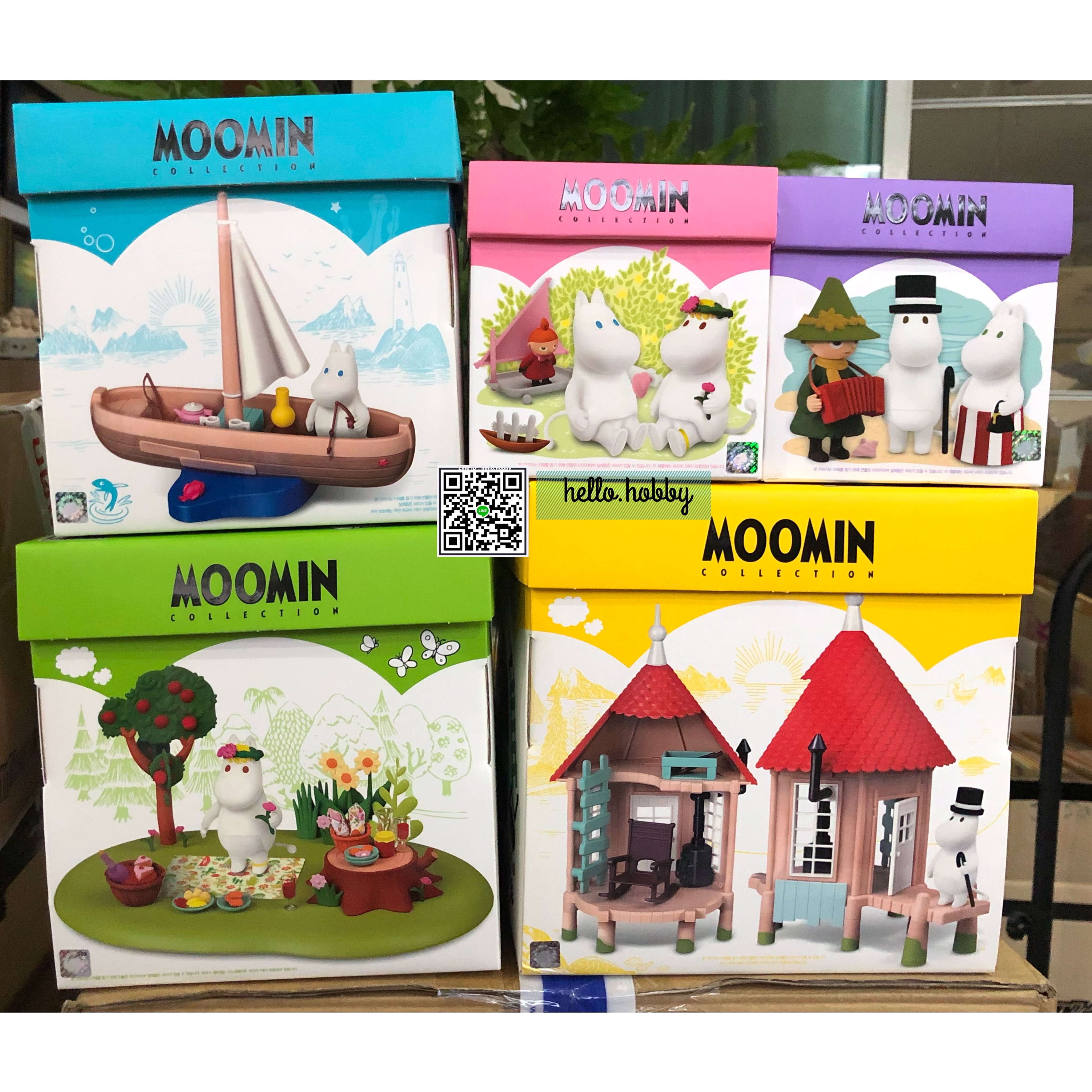 ฟิกเกอร์ Moomin Collection Vol.1-5 by Academy Hobby Model Kits