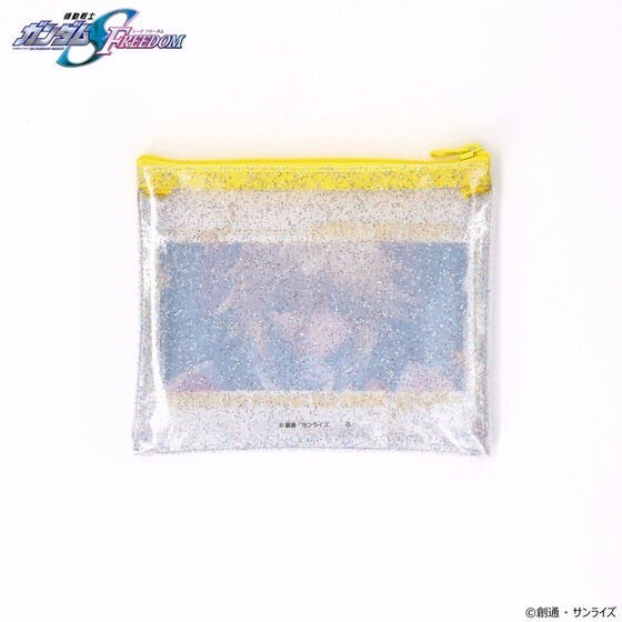 PRE-ORDER : Mobile Suit Gundam SEED FREEDOM Kira・Cagalli River Day Series Pouch with Glitter (2 types in total)