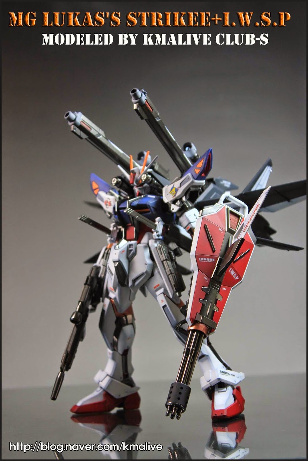 MG 1/100 GAT-X105E Strike E+I.W.S.P Lukas O'Donnell Custom by Bandai