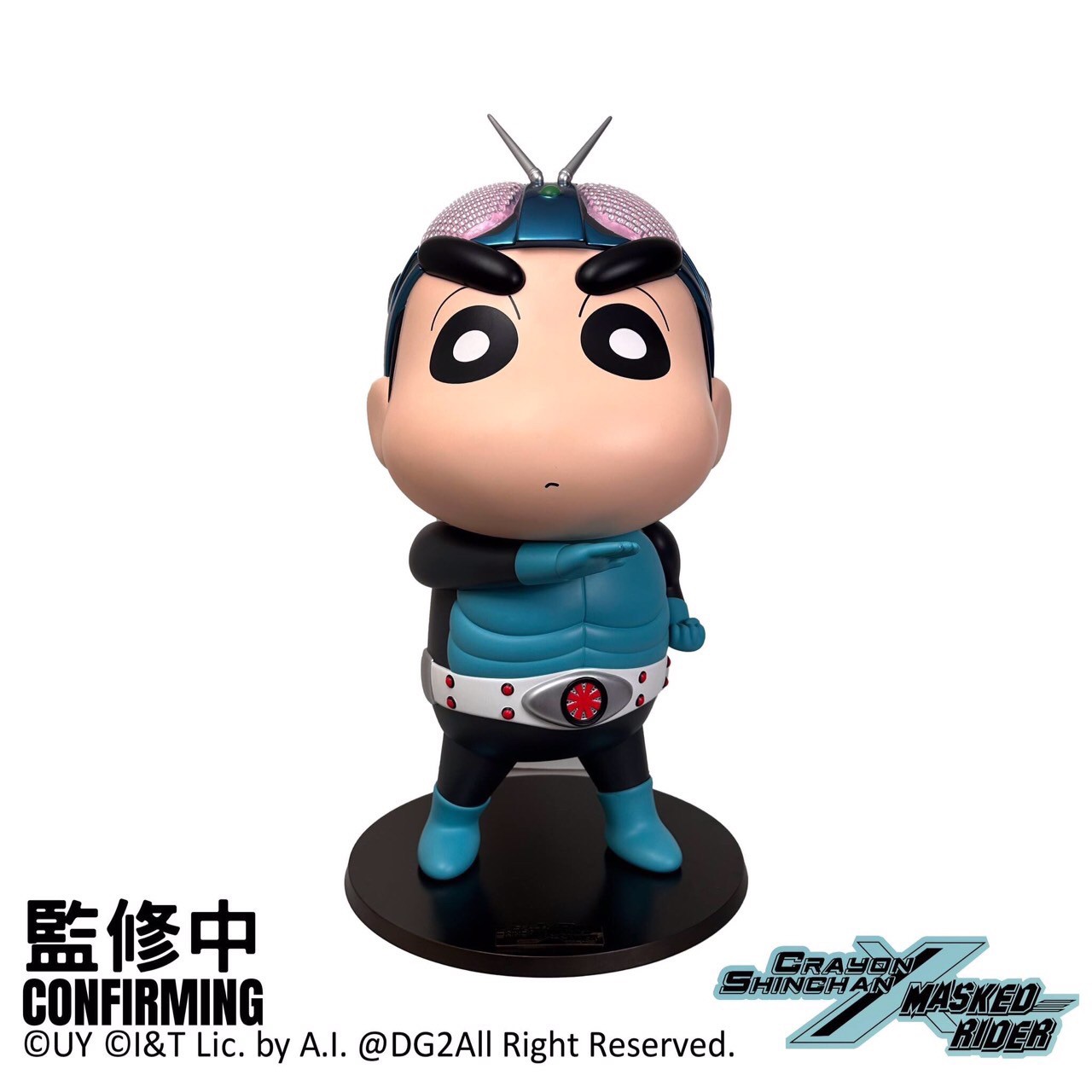 Pre-order : *Limited 300 pcs* Crayon Shin-chan x Kamen Rider 1 Soft Vinly Figure (70 cm!) by DGSquared