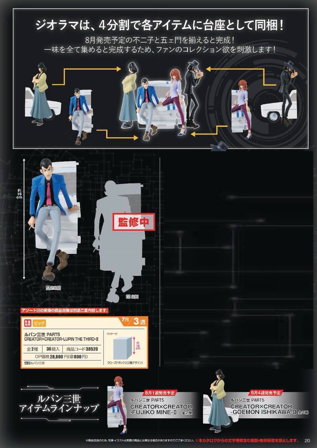 Pre-order : LUPIN THE THIRD PART5 CREATORxCREATOR -LUPIN THE THIRD-II