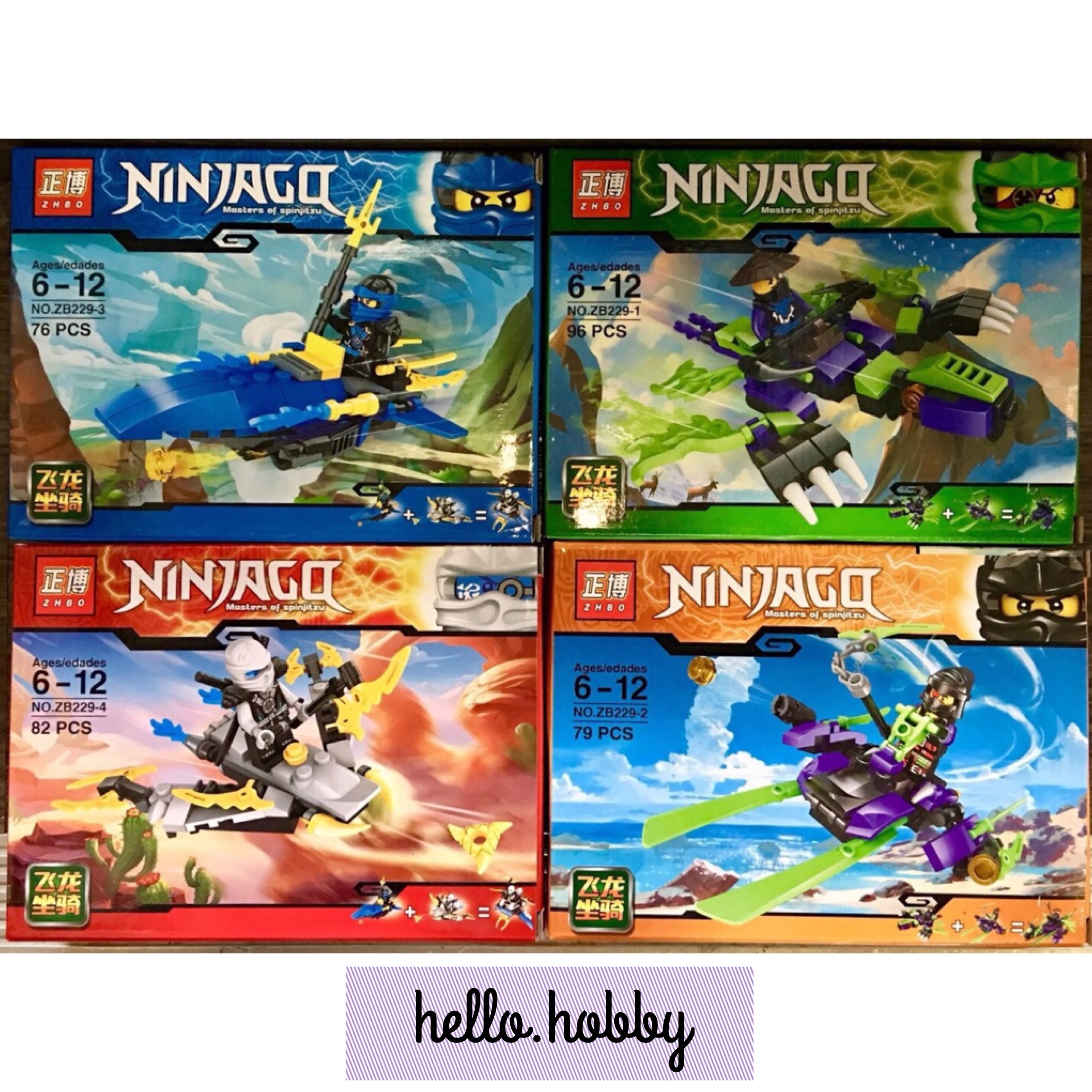 ZHBO ZB229 1-4 Ninjago