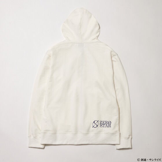 PRE-ORDER : STRICT-G ZERO STAR "Mobile Suit Gundam" Zip Hoodie WHITE BASE