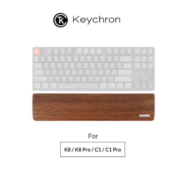 ส่งเร็วจาก กทม Keychron Wooden Palm rest PR3 ของแท้ 100% ที่รองข้อมือแป้นพิมพ์ แบบไม้ สำหรับ K8 K8pro C1 C1pro