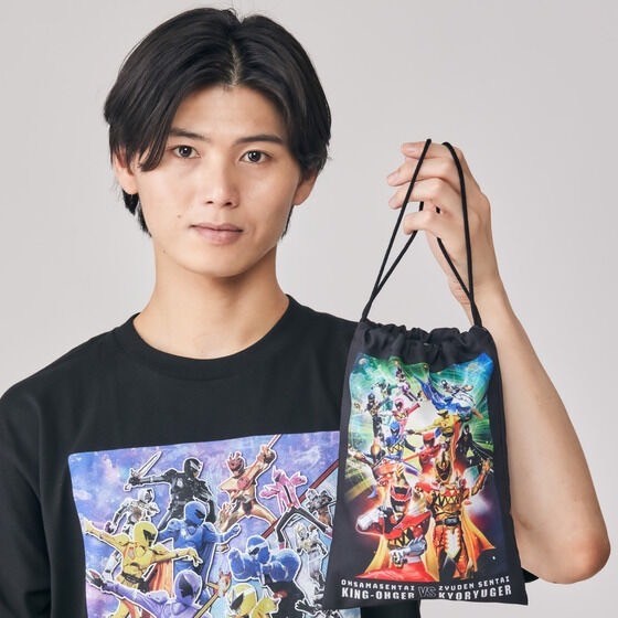 PRE-ORDER : "King-Ohger VS Donbrothers" "King-Ohger VS Kyoryuger" Luxurious 2 Features Drawstring Bag