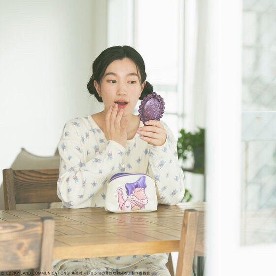 PRE-ORDER : ONOFFY FREE × JoJo's Bizarre Adventure: Stone Ocean Charlotte-chan Embroidery Pouch