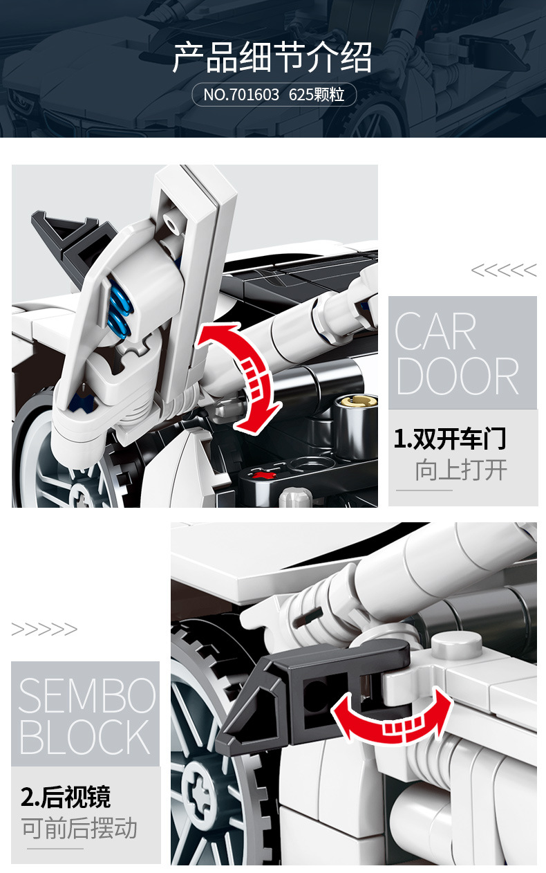 Sembo block 701603 BMW 625pcs