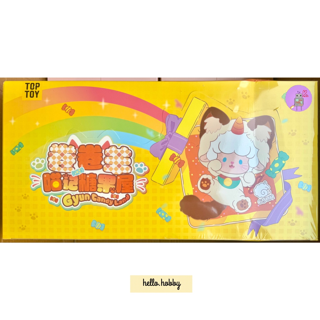 ตุ๊กตาพวงกุญแจ ลิขสิทธิ์แท้ - Gyun Candy Land Rolled Sheep Lucky Cat Series Plush Pendant Keychain by Top Toy