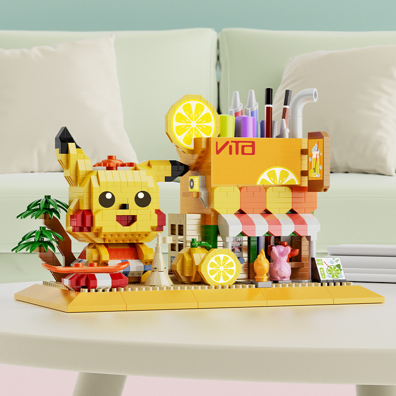 YKO P 1152 - 1157 Pen Holder Shop Set Cinnamoroll / Pikachu / Stella lou / Lotso / Kuromi / Linabel