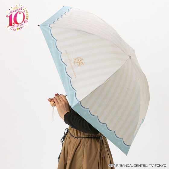 PRE-ORDER : Aikatsu! Folding Umbrella For Both Sunny And Rainy Weather (Starlight School Pattern)