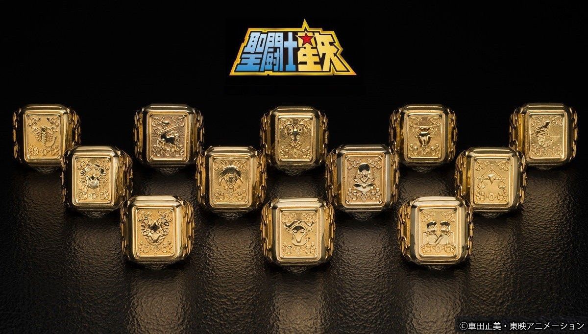 PRE-ORDER : Saint Seiya Gold Cloth Box Design Silver925 Ring