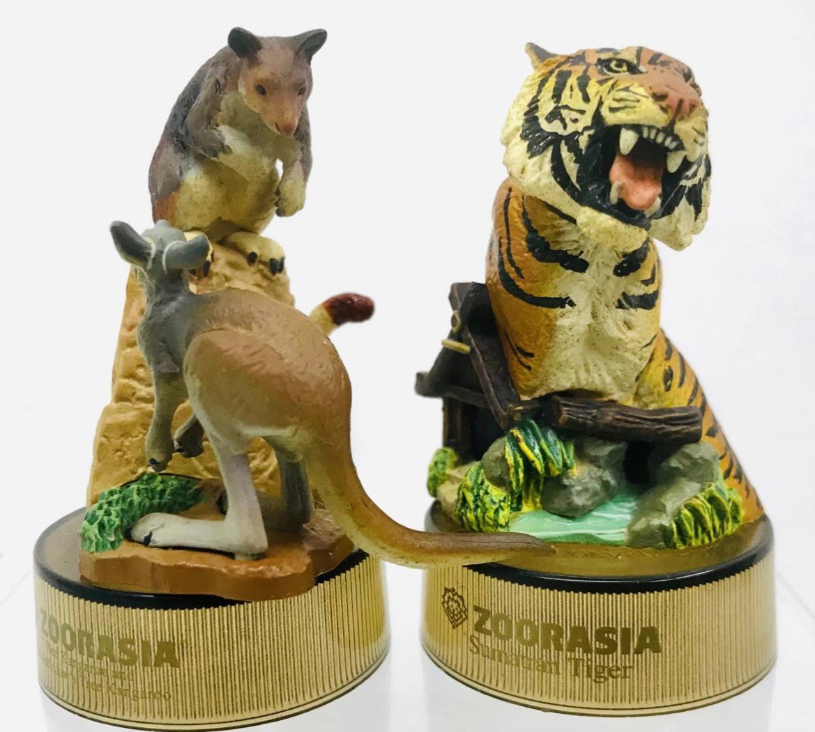 งานฝา กาชาปอง Yokohama Zoo Zoorasia Lunch Jungle Cracker Bottle Cap Trading Figure Collection by Kaiyodo (Set of 9)