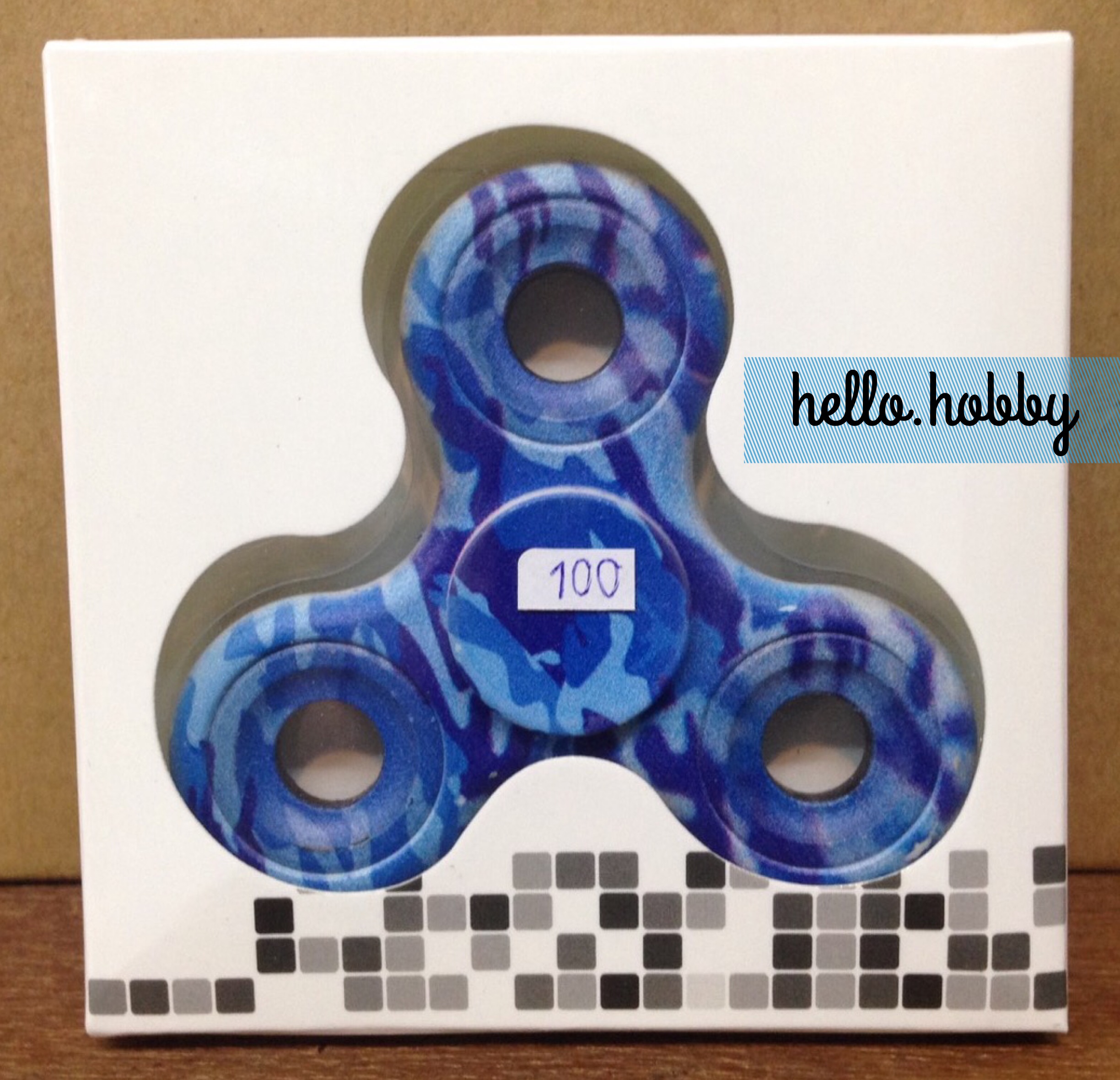 Fidget Spinner - Classic Blue Camouflage