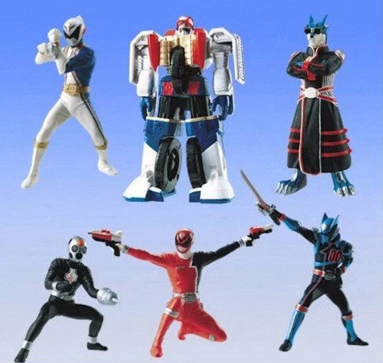 Power Rangers S.P.D. Space Patrol Delta Tokusou Sentai Dekaranger vol. 2 Gashapon by Bandai (Set of 6)