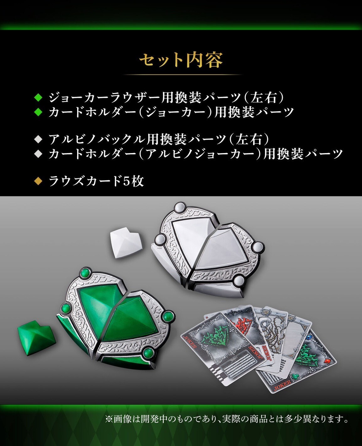 PRE-ORDER : CSM Joker Rouzser Parts Set