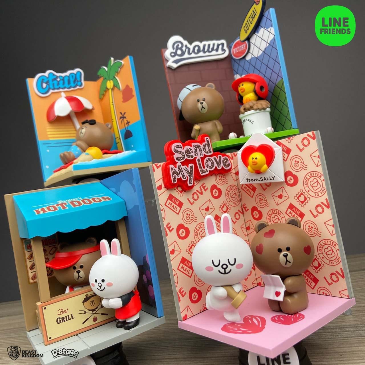 Line Friends - Brown & Friends Dream-Selected Series (Set of 4) by Beast Kingdom