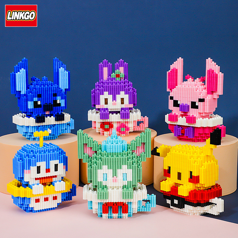 Linkgo 68265-68270 Coffe Cup Set Pikachu / Doraemon / Duffy / Stitch