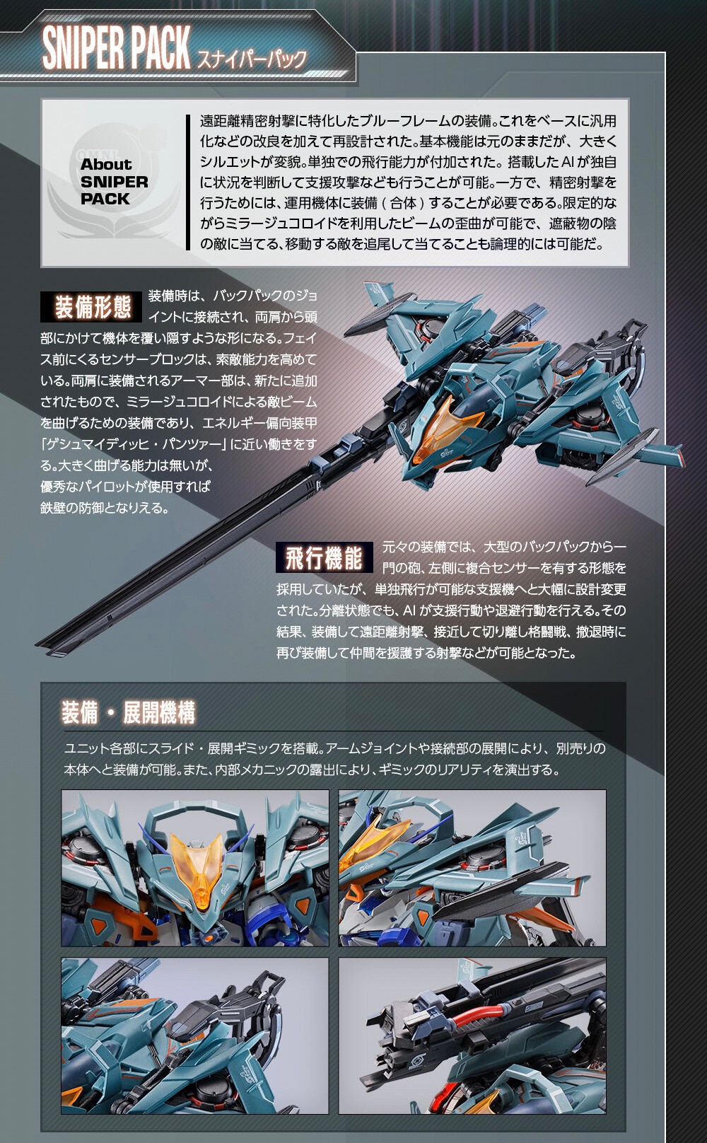 PRE-ORDER : METAL BUILD Sniper Pack