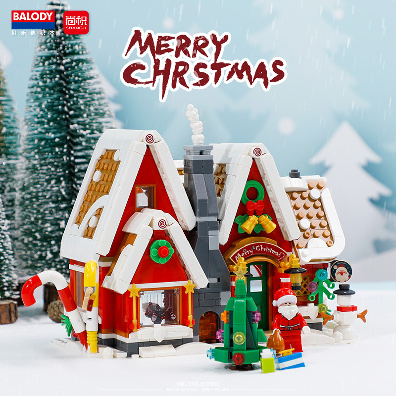 Balody 21058-21059 Christmas House & Motorcycle