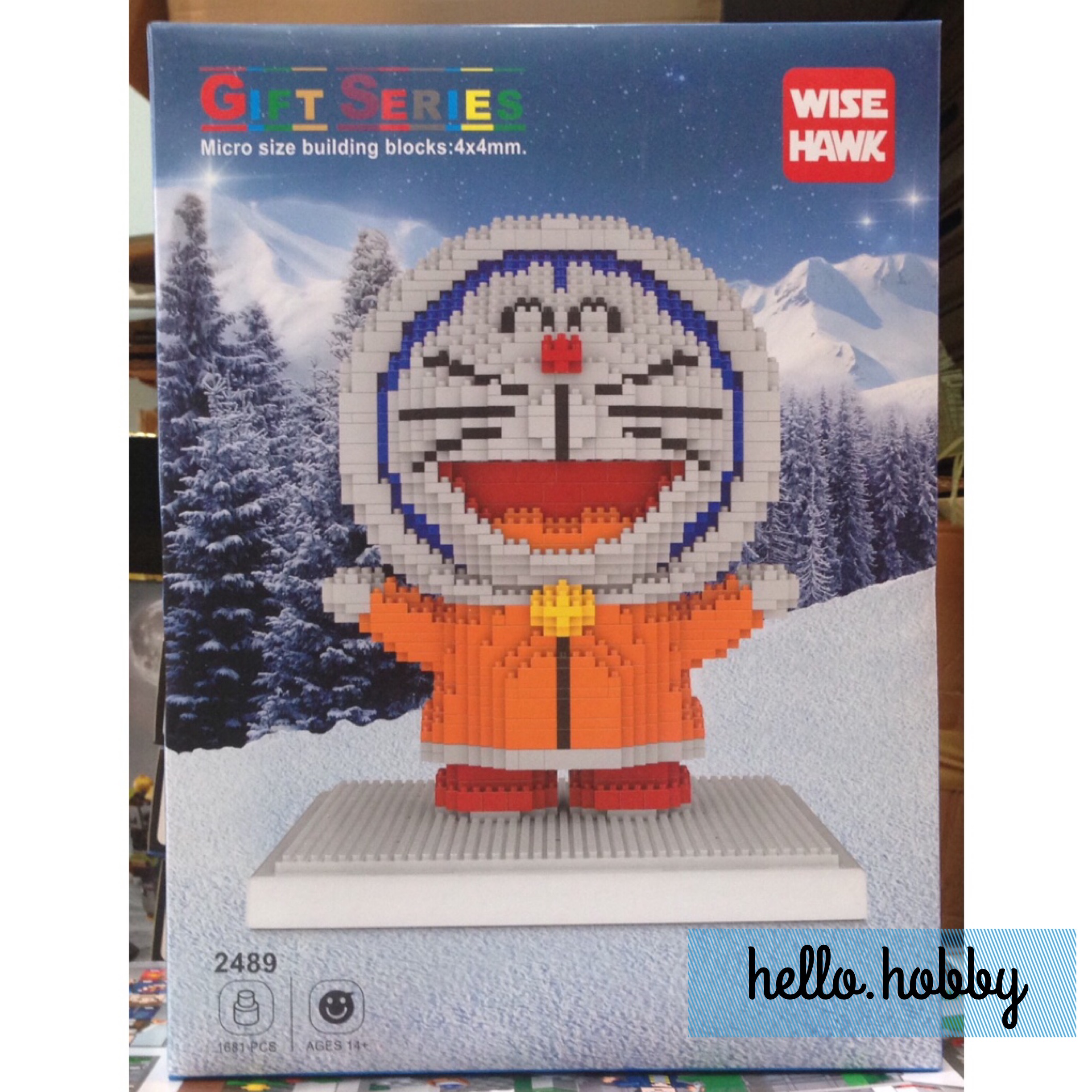 Wise Hawk 2489 Doraemon Snowman 1681pcs