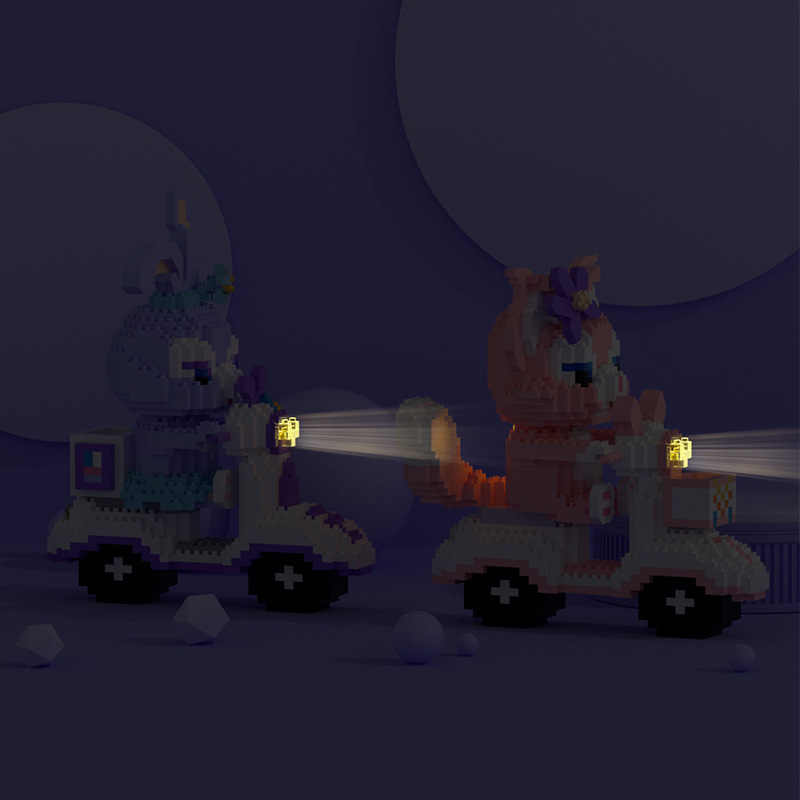 Mekansm Duffy and Friends on Road (มีไฟ) Linabel Stella Lou