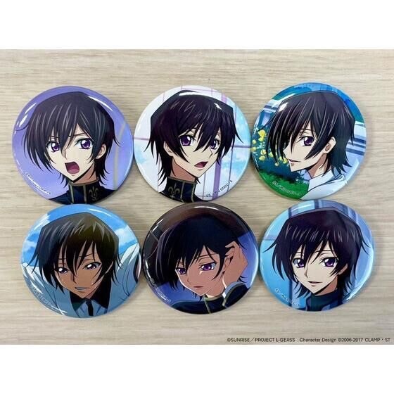 PRE-ORDER : Code Geass Lelouch of the Rebellion Student Council RADIO Station WAVE! Lelouch Only Can Badge (6 types, random)