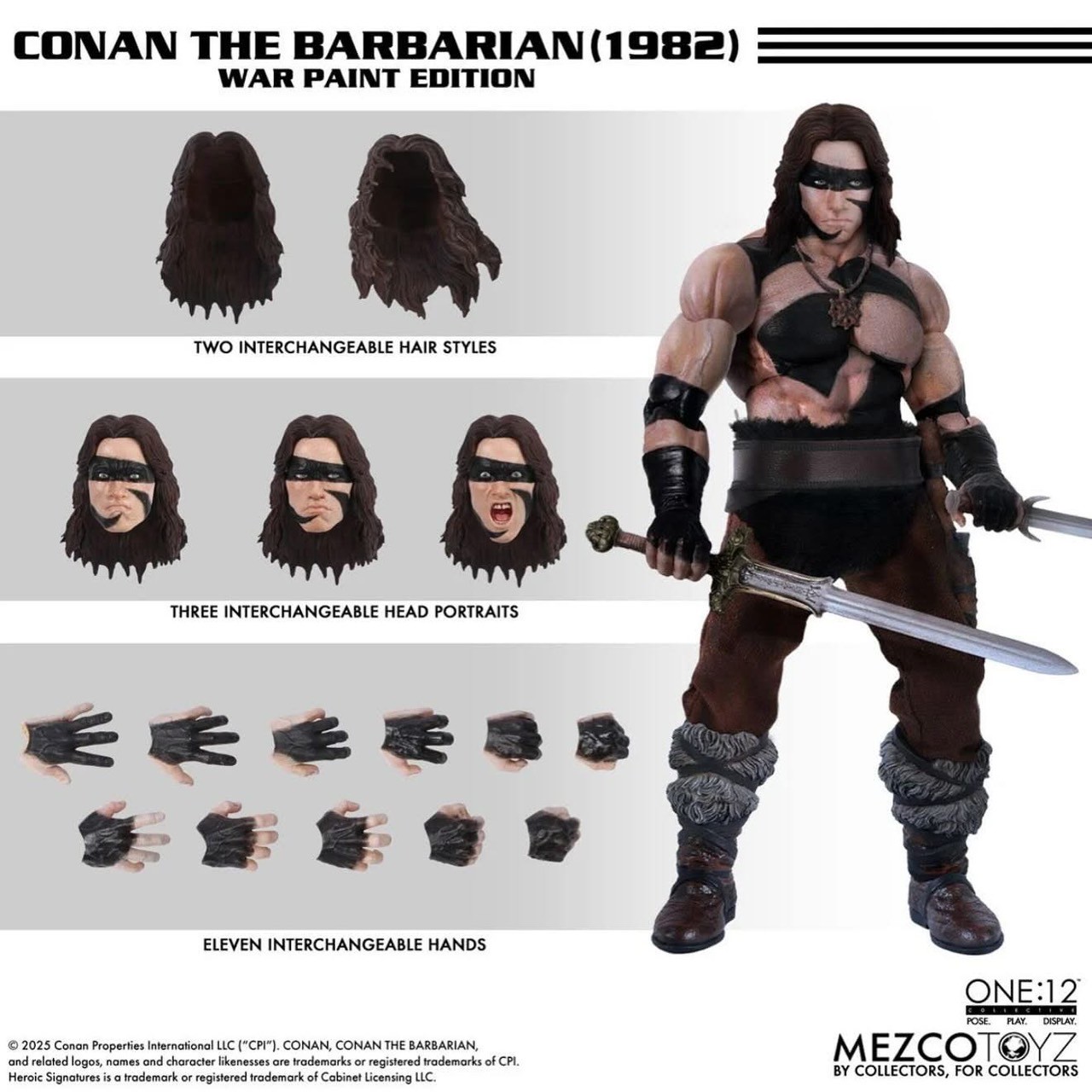 Pre-order : One:12 Collective Conan The Barbarian (1982): War Paint Edition by Mezco Toyz