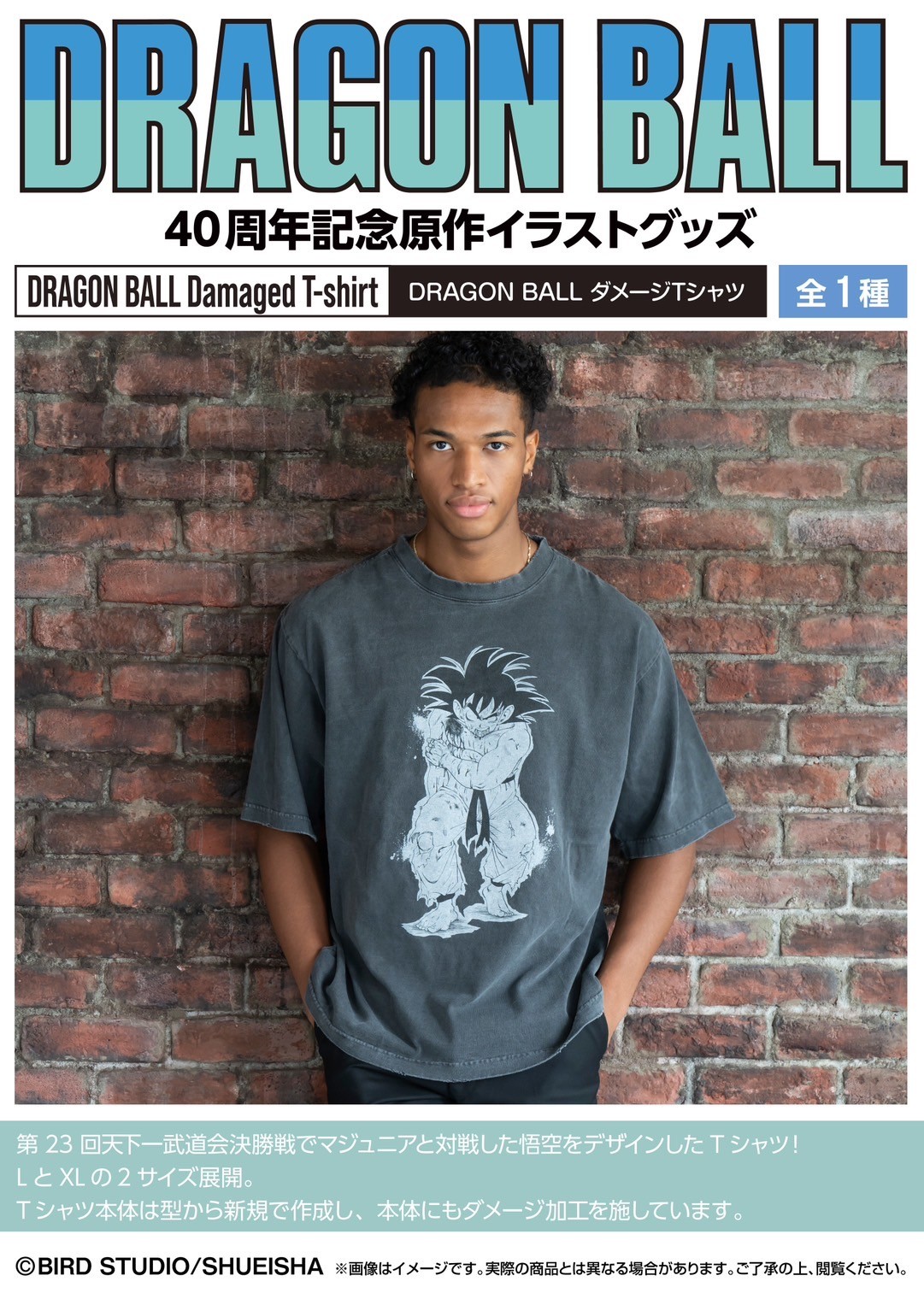 PRE-ORDER : DRAGON BALL Damaged T-shirt