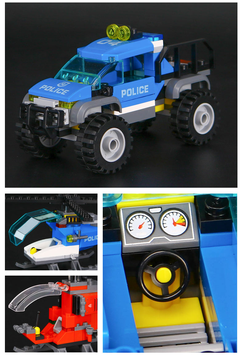 Lepin 02097 The Mountain Police Headquater Set 742pcs