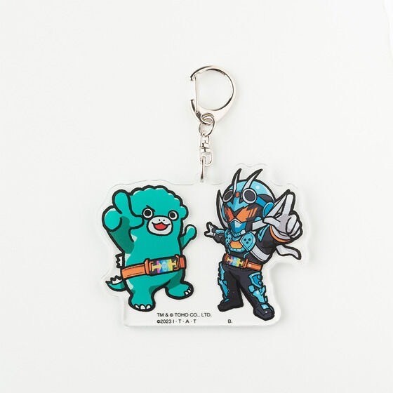 PRE-ORDER : Kamen Rider Gotchard x Chibi Godzilla's Counterattack Acrylic Keychain (5 types)