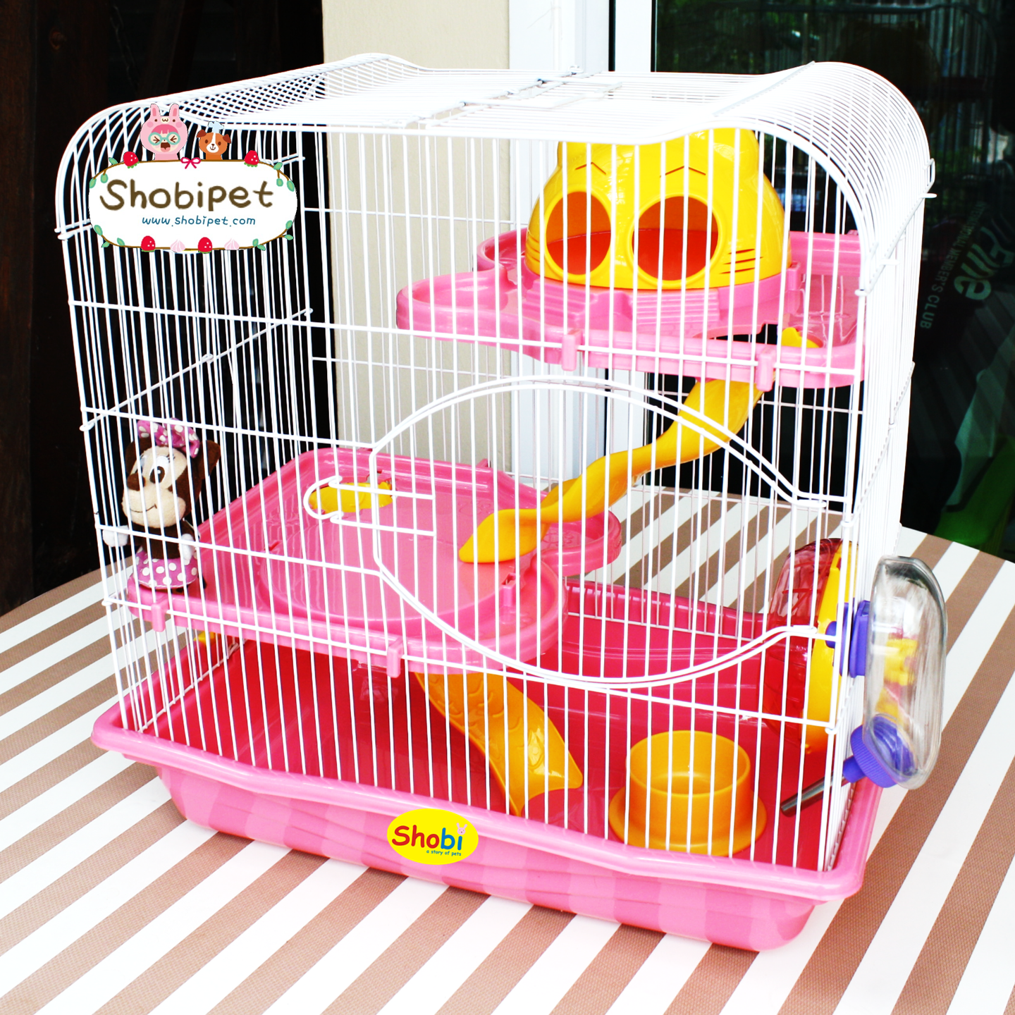 กรงหนูแฮม 3 ชั้น M012