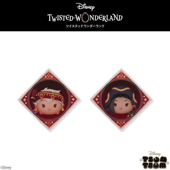PRE-ORDER : Hapikuro! Disney Twisted Wonderland Tsum Tsum Acrylic Badge (Random)