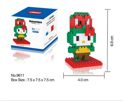Diamond Block Hello Kitty Ninja Turtle