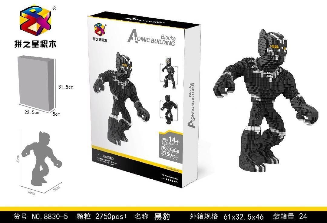 Building Star 8830-5 Black Panther 2750pcs