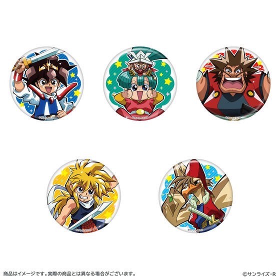 PRE-ORDER : Mashin Hero Wataru 35th Anniversary Thanksgiving Trading Can Badges Set of 10 (Total 10 Types/Random) .