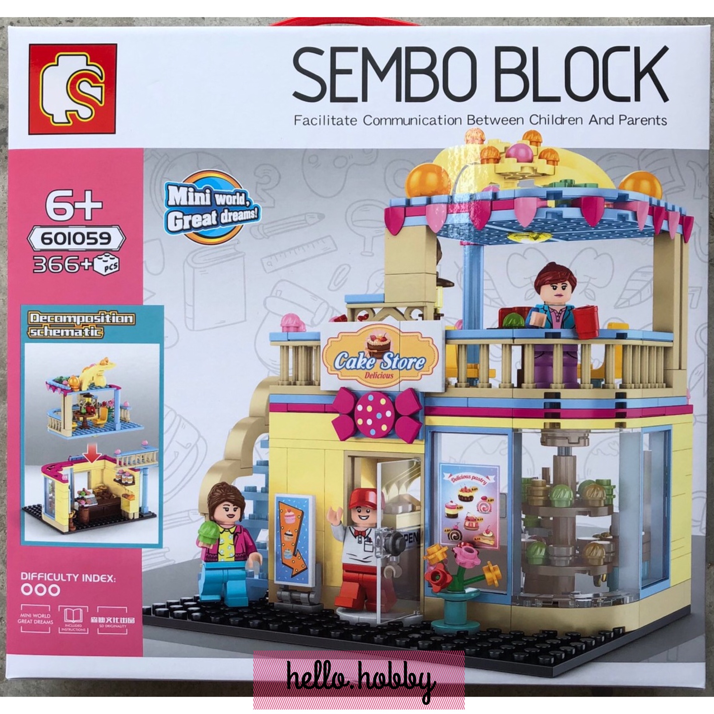 Sembo Block 601059 cake shop 366pcs