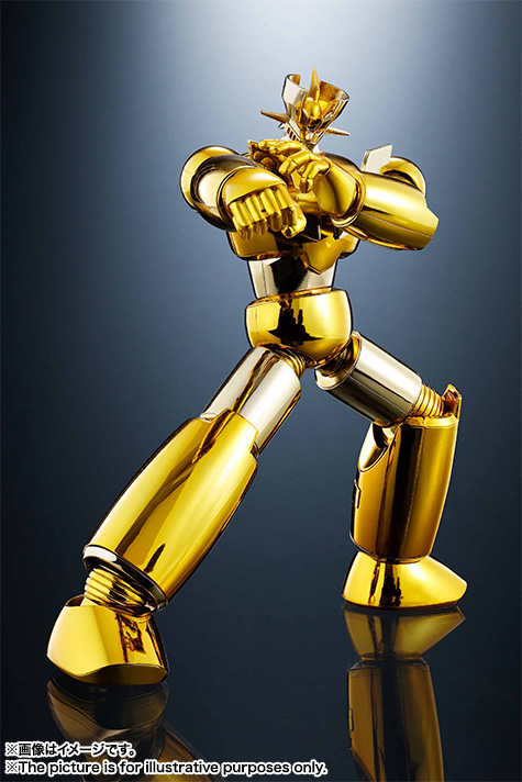 Super Robot Chogokin Shin Mazinger Z Gold Ver. Tamashii Nations 10th Anniversary World Tour Exclusive by Bandai