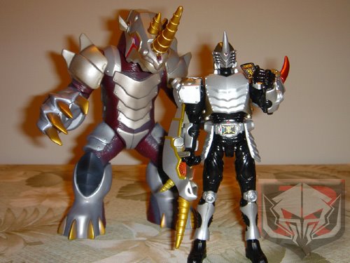 Souchaku Henshin Series EX Mirror Monsters 01 (Metalgelas, Evildiver, & Gigazelle) by Bandai