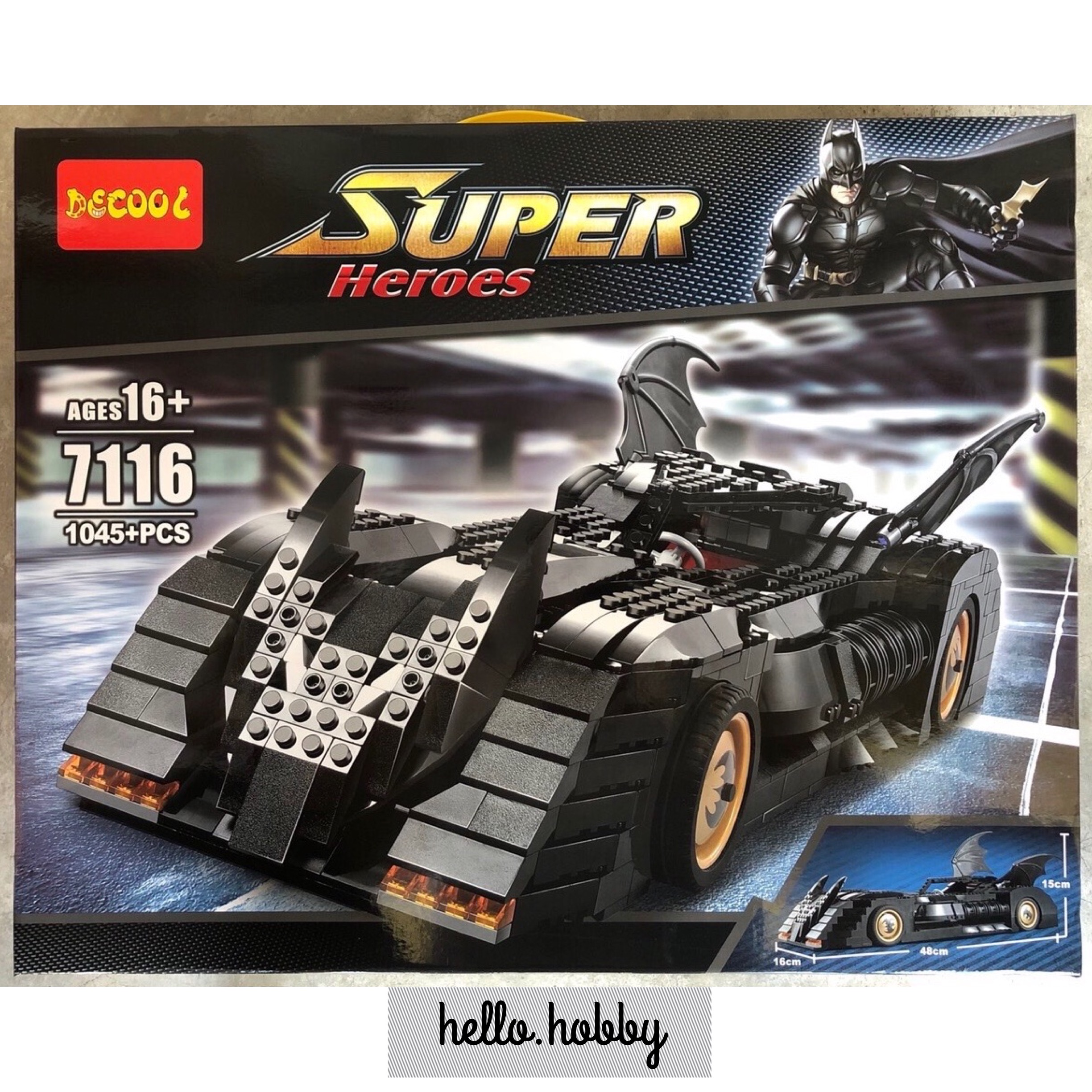 Decool 7116 The Batmobile: Ultimate Collectors' Edition 1045pcs