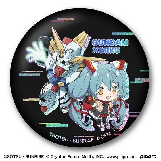 PRE-ORDER : Gundam x Hatsune Miku Collaboration Commemorative Badge Set