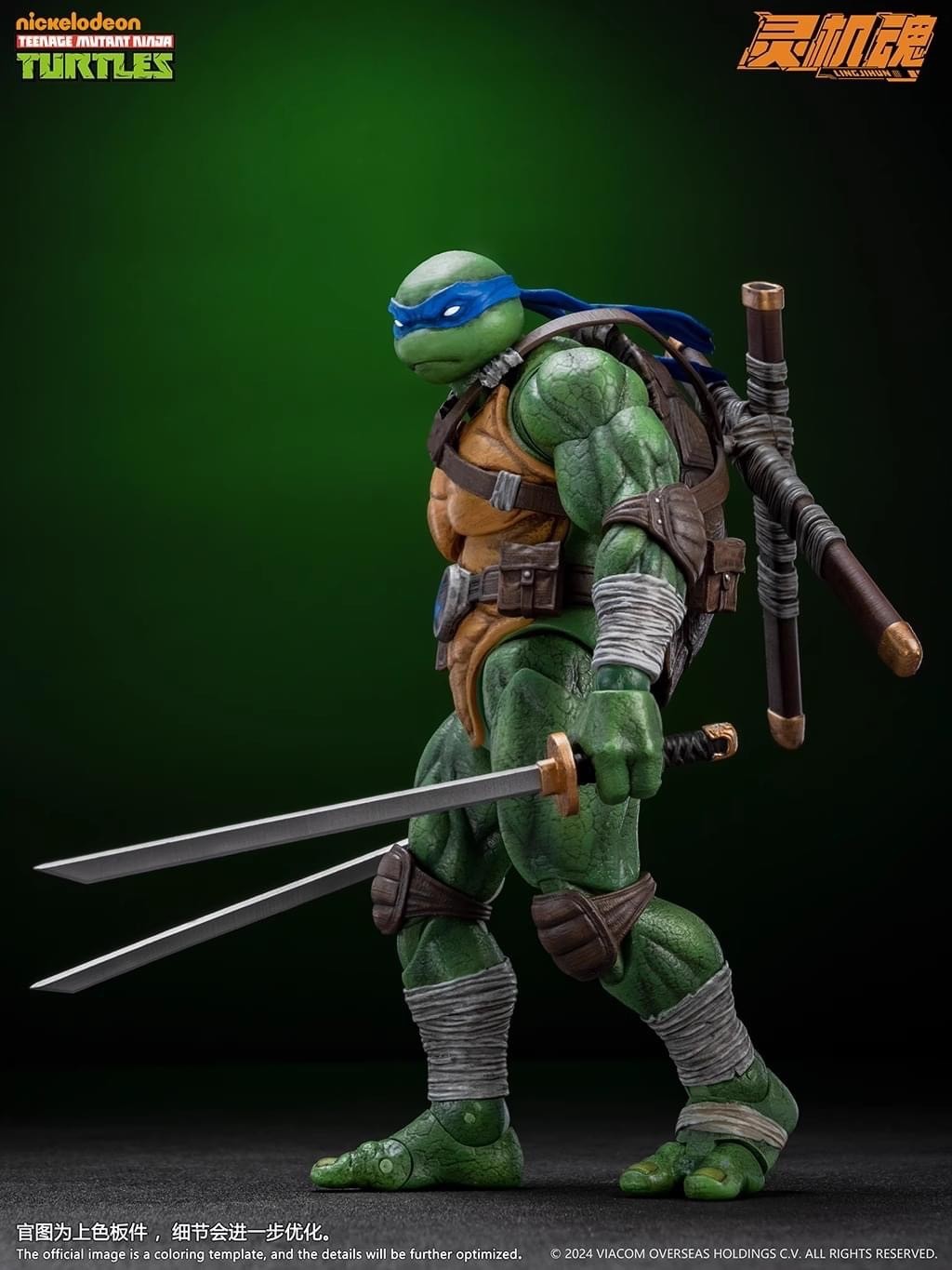 Pre-order : 1/12 TMNT Teenage Mutant Ninja Turtles Leonardo / Raphael Action Figure by LingJiHun